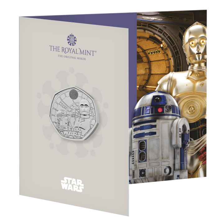 Star Wars R2-D2 and C-3PO 50p Cupronichel 2023