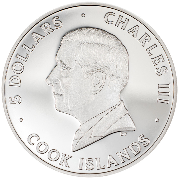 Islas Cook: Typefaces - Frankenstein 1 oz Silver 2023 Proof