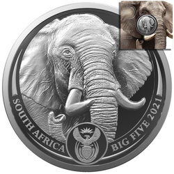 Big Five II: Elefante 1 oz Plata 2021
