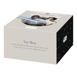Star Wars: Luke Skywalker and Princess Leia 1/4 uncji Złota 2023 Proof