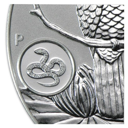 Kookaburra 1 Unze Silber 2013 - Privy Zeichen Schlange