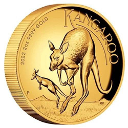 Kangourou australien 2 onces d'or 2022 Proof High Relief