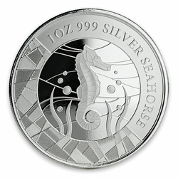 Samoa: Seahorse 1 oz Silber 2018