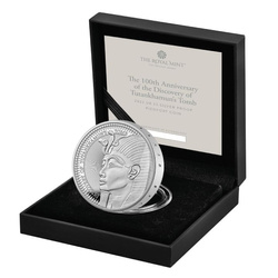 Tutankhamun Discovery 100th Anniversary £5 Silber 2022 Proof Piedfort Coin