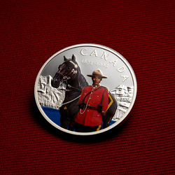 Canadá: 150th Anniversary of the RCMP kolorowany $20 Srebro 2023 Proof