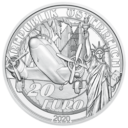 Reaching for the Sky: Above the Clouds 20 Euro 2020 Proof