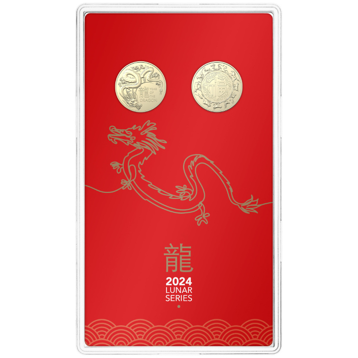 RAM : Lot de 2 pièces Lunar - Année du Dragon 2024