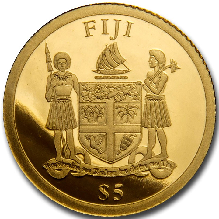 Fiji: Chinese Dragon & Phoenix zestaw 2 monet - 1 gram Złota i 1 uncja Srebra 2020 Proof