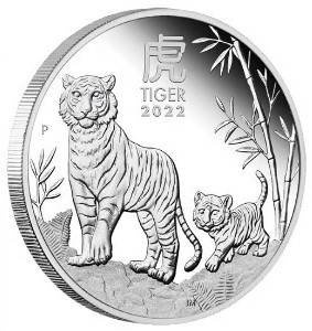 Lunar III: Year of the Tiger - Three-coin set Silber 2022 Proof