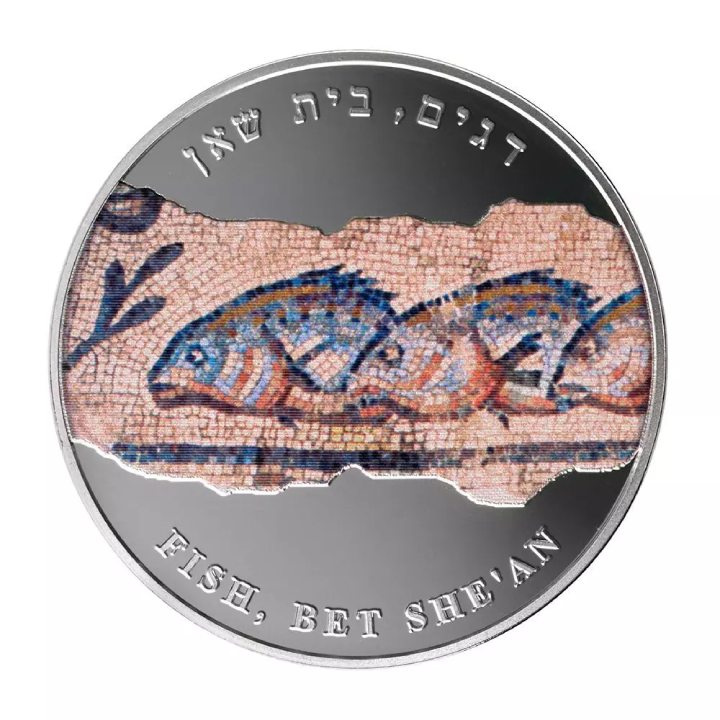Fishes colorată 1 oz Argint 2012