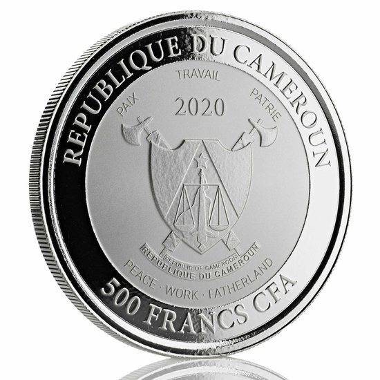 Camerún: Mandril 1 oz Plata 2020