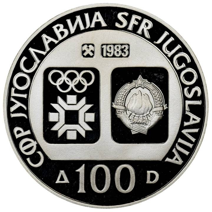 Jugosławia: 100 Dinarów Srebro - Różne roczniki