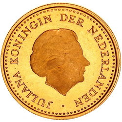 Moneta d’oro Antille Olandesi: Juliana 50 gulden 1979 Prooflike