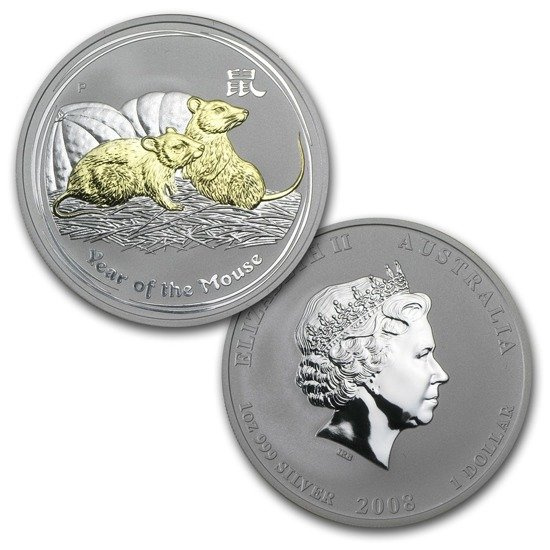 Perth Mint: Lunar II – Az egér éve 4 érme szett 2008