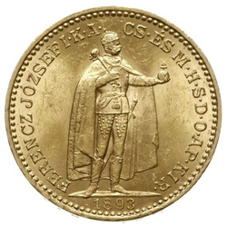 Hungría, 20 Krona Francisco José I 1893 2+