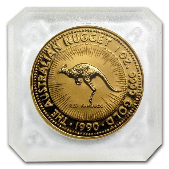 Australisches Känguru - Nugget 1 oz Gold 1990
