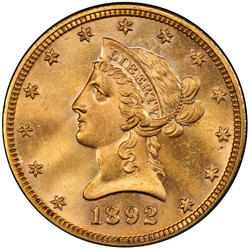 Liberty Head $10 oro 1892