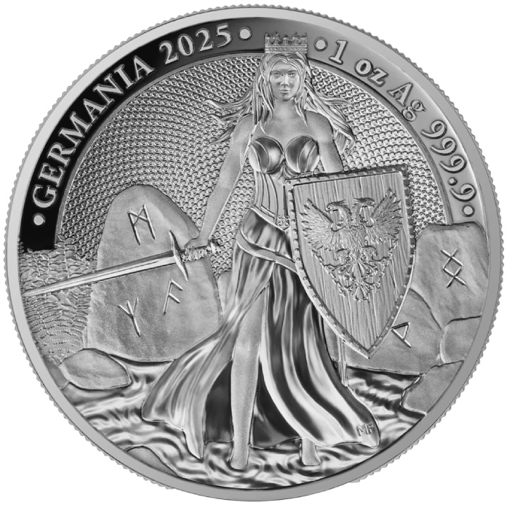 Germania 1 oz Stříbro 2025 Proof
