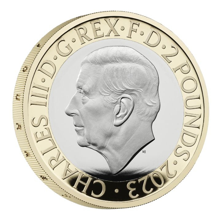 Zestaw 5 monet Wielka Brytania Miedzionikiel 2023 Proof Commemorative Coin