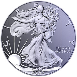 Médaille en Titane Aigle Américain 1 once de Titane 2027