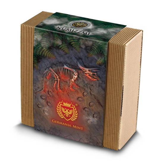 Niue: Impact Moments - Meteorite kolorowany 2 uncje Srebra 2021 High Relief Antique Finish