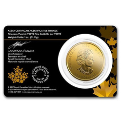 Canadian Golden Bobcat 1 oz Gold 2020
