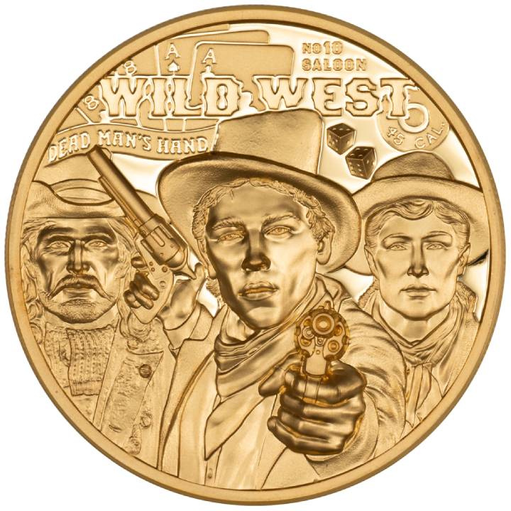 Cook Islands: Legends - Wild West 1 uncja Złota 2024 Proof Ultra High Relief