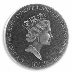 Niue: Biblical - The Wise Men 2 uncje Srebra 2017 Proof Antiqued Coin 