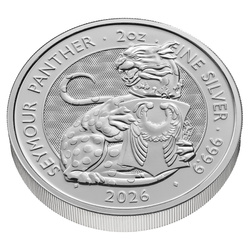 Moneta d’argento The Royal Tudor Beasts: Seymour Panther 2 once d’argento 2026