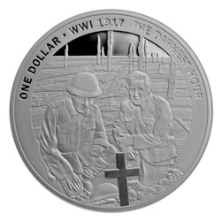 The Darkest Hour 1 uncja Srebra 2017 Proof