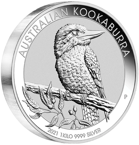 Kookaburra 1000 grammi d'argento 2021