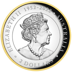 Kookaburra pozłacana 2 uncje Srebra 2023 Proof High Relief 