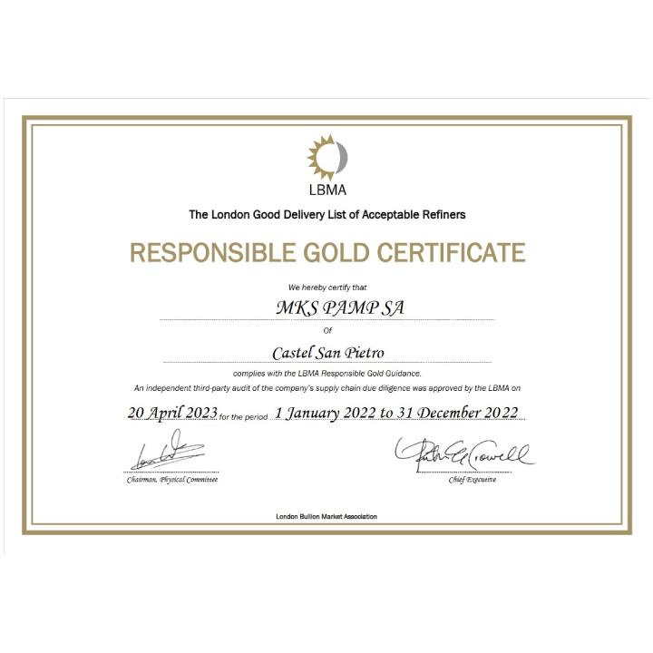 PAMP Suisse Fortuna 5 g Gold Bar Veriscan