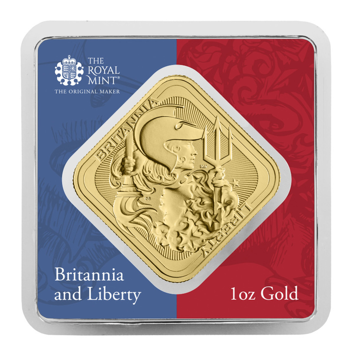  Britannia and Liberty 1oz Gold Bar