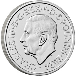 III. Károly király koronázása 2 uncje Srebra 2023 Proof