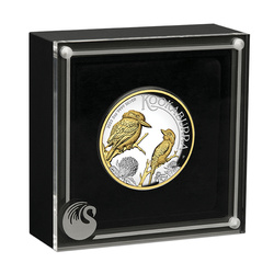 Kookaburra 2 oz Silver 2023 Proof High Relief Gilded Coin