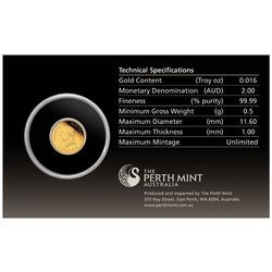 Australian Kangaroo - Miri Roo 0.5 gram Gold 2025 Proof