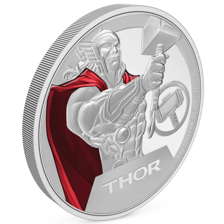 Niue: Marvel - Thor coloured 1 oz Silber 2023 Proof