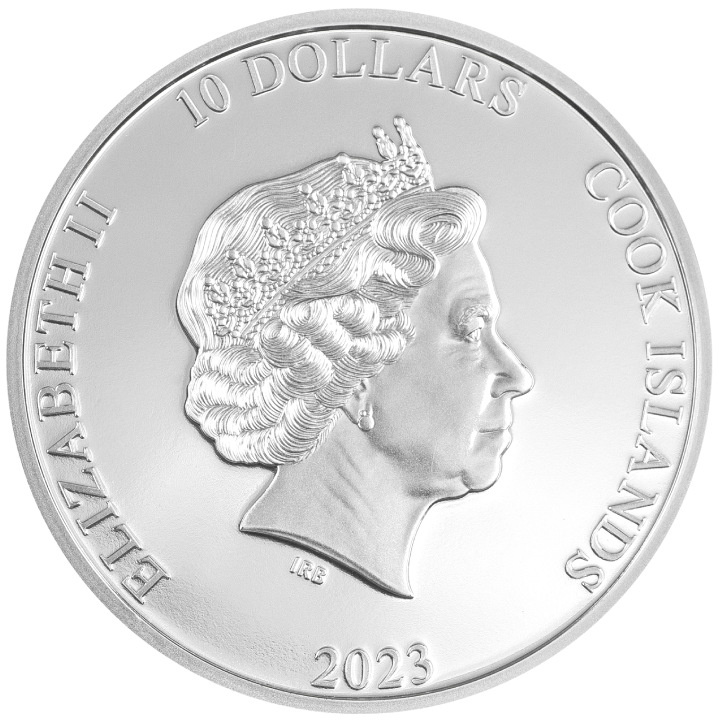 Isole Cook: Striking Heads - The Vexed Man 2 once d'argento 2023 Proof Ultra High Relief