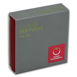La faune dans notre ligne de mire : le renard 100 euros 2016 Proof