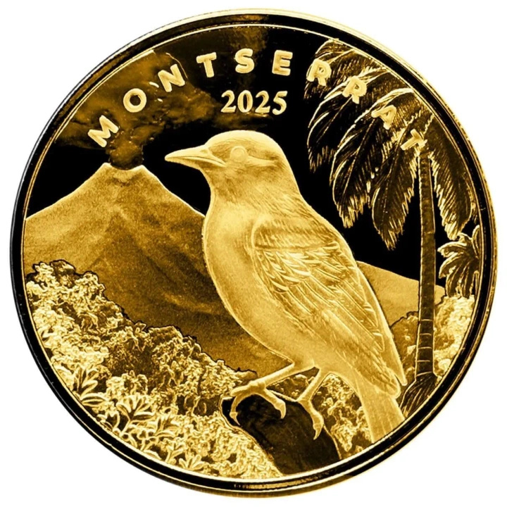 Goldmünze Montserrat: Pirol 1 Unze Gold 2025