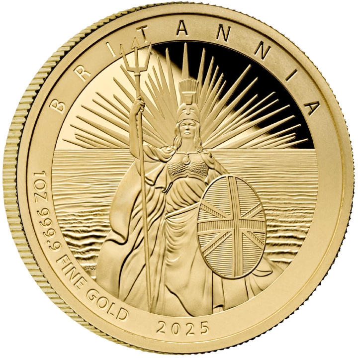 Zestaw 6 monet Premium Britannia Złoto 2025 Proof