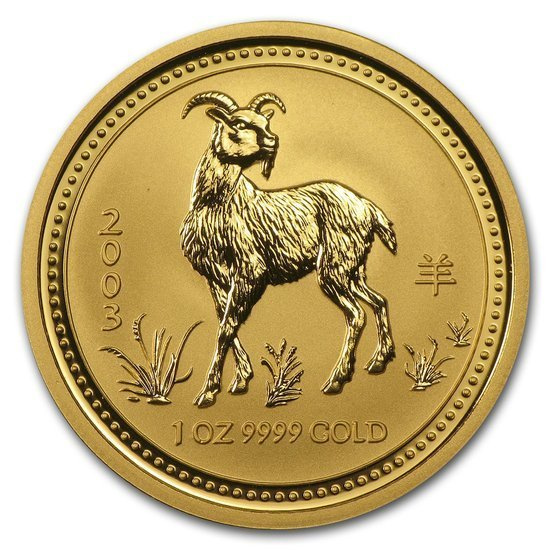 Lunar I: Rok Kozy 1 uncja Złota 2003