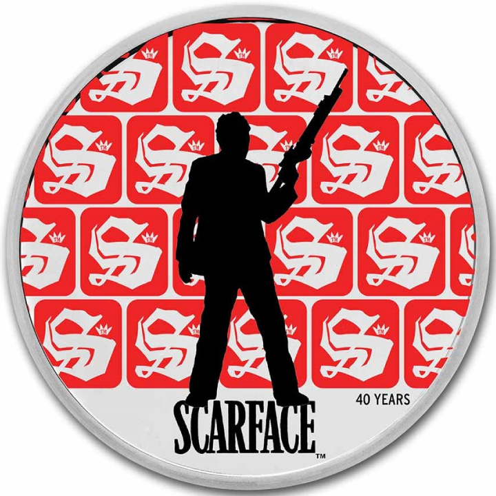 Chad: Scarface - 40th Anniversary coloured 1 oz Silver 2023 Proof