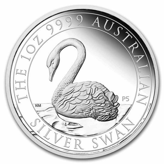 Łabędź 1 uncja Srebra 2021 Proof