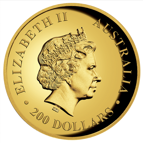 Australský orel 2 unce zlata 2016 PROOF High Relief