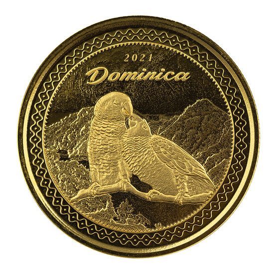 Dominica: Amazonka cesarska 1 uncja Złota 2021