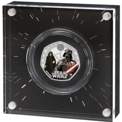 Star Wars: Darth Vader & Emperor Palpatine 50p coloured Silber 2023 Proof 