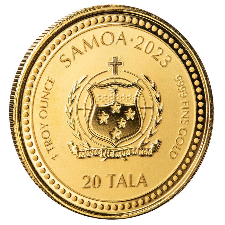 Samoa: A tanár színes 1 uncia arany 2023