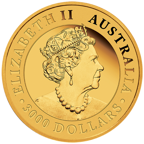 Australian Wedge-Tailed Eagle 1000 gramm Gold 2021 Incused coin